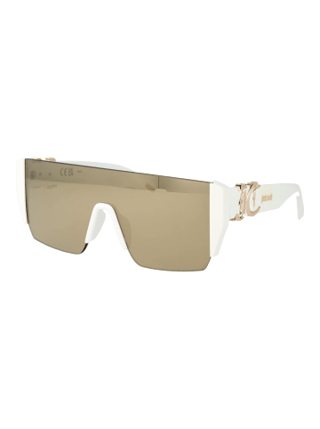 Just Cavalli Unisex Sonnenbrillen Monolinse Weiß