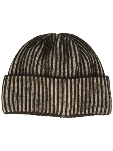 BREITER Strickmütze in schwarz