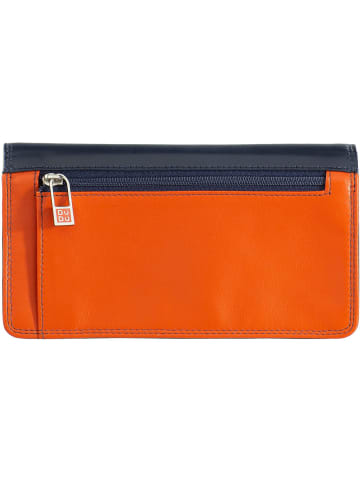 DuDu Geldbörse RFID Leder 17,5 cm in navy