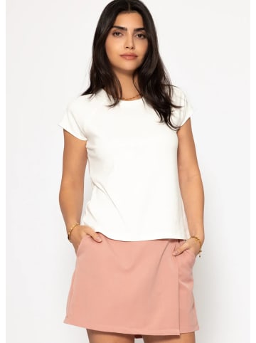 SASSYCLASSY T-Shirt mit Raglannaht in Offwhite