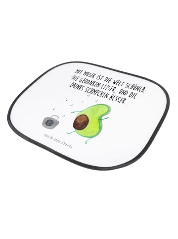 Mr. & Mrs. Panda Sonnenschutz Auto Avocado Tanzen mit Spruch in Weiß