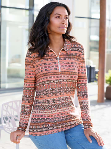 WITT WEIDEN Druck-Shirt in papaya-bedruckt