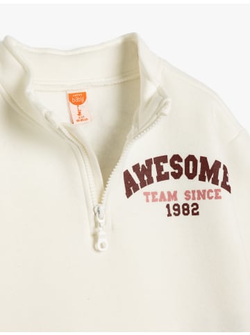 KOTON Sweatshirt in Ekru