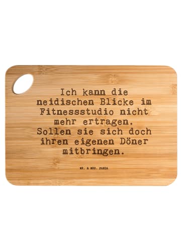 Mr. & Mrs. Panda Frühstücksbrett Ich kann die neidischen... mit ... in Braun