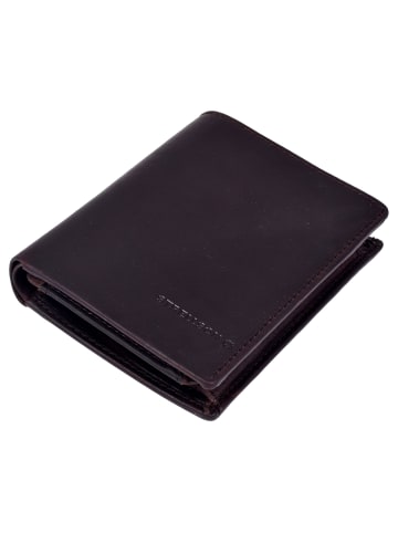 Strellson Brick Lane Jorge Geldbörse RFID Schutz Leder 2 cm darkbrown