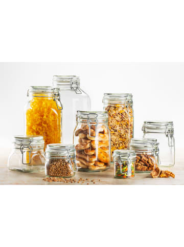 Mäser Vorratsglas-Set mit Deckel, Glas Gothika in Transparent