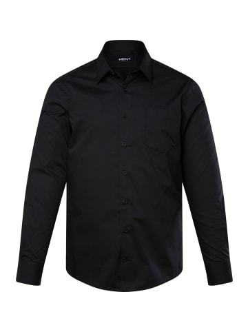 Men Plus Hemd in schwarz