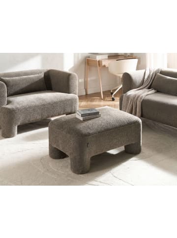 Beliani Ottomane HOGBO in Braun - (W) 100 x (H) 45 x (L) 70 cm