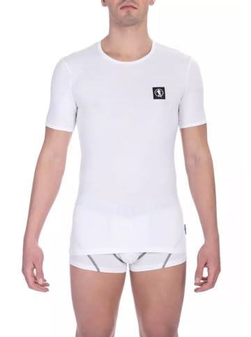 Bikkembergs Weiß Baumwolle Herren T-Shirt Doppelpack Rundhals Hals