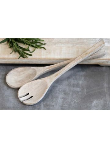 Chic Antique Salatbesteck LAON Mango 2-tlg Set Holz 28 cm