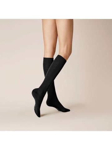Kunert Kniestrümpfe Wool Care wärmeisolierend in Black