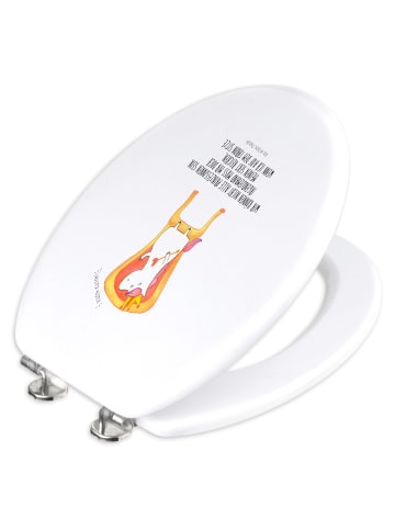 Mr. & Mrs. Panda Klobrille Einhorn König mit Spruch in Weiß