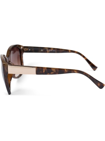 styleBREAKER Sonnenbrille in Demi Braun-Gold / Braun Verlauf