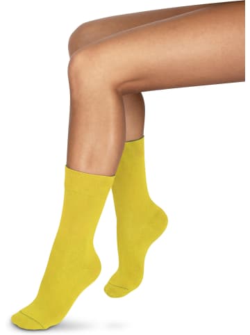 normani 1 Paar Socken Bi-Color in Gelb/Marine