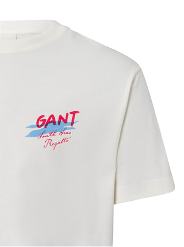 Gant T-Shirt Placed Graphic in blau