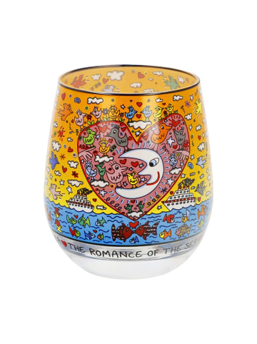 Goebel Windlicht " James Rizzi  Romance of the Sea " in Bunt