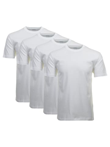 Ragman T-Shirt 4er Pack in Weiß