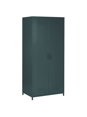 Beliani Kleiderschrank VARNA in Grau - (W) 76 x (H) 171 x (L) 50 cm