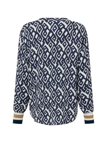 Franco Callegari Tunikabluse in marine beige