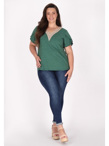 IZIA Women Plus Size Blouse in Blackish Green
