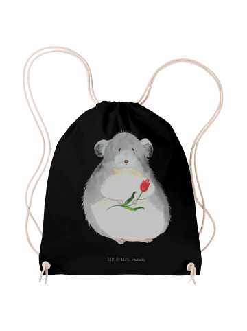 Mr. & Mrs. Panda festival tasche Chinchilla Blume ohne Spruch in Schwarz