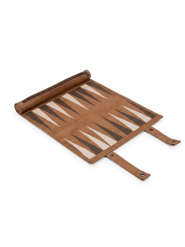 relaxdays Backgammon in Braun