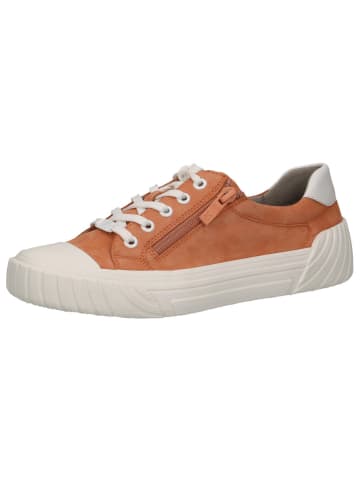 Caprice Sneaker in ORANGE SUED CO