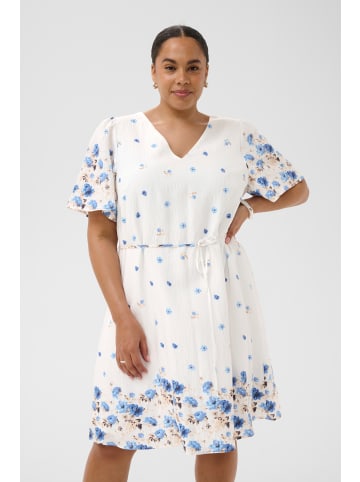 KAFFE curve Kleid KCrosa A-shape in Blue Tones Border Flower