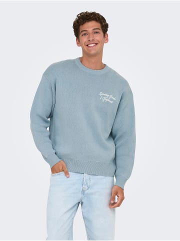 ONLY & SONS Strickpullover in Skyway