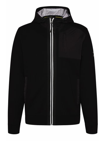 Bugatti Sweatjacke in schwarz