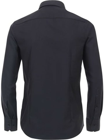 Venti Langarm FreizeitHemd für Herren in schwarz