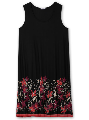 sheego Jerseykleid in schwarz bedruckt