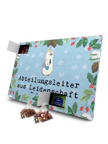 Mr. & Mrs. Panda Tee Adventskalender Abteilungsleiter Leidenscha... in Eisblau