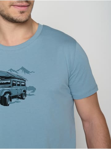 GreenBomb T-Shirt Nature Getaway in Zitronenblau
