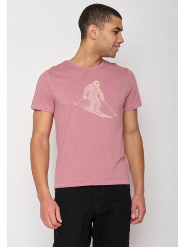 GreenBomb T-Shirt Animal Yeti Ski in Alt Rosa