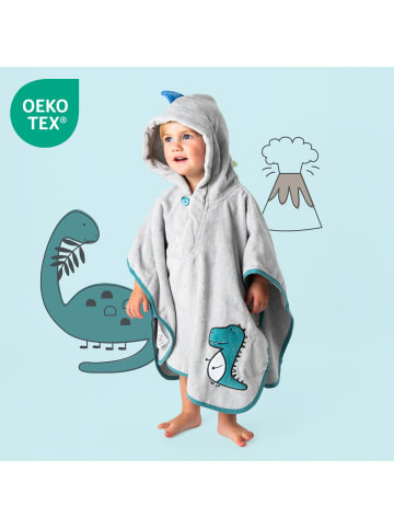Schlummersack Frottee Badeponcho in Grau