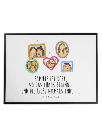 Mr. & Mrs. Panda tischpad Igel Familie mit Spruch in Weiß