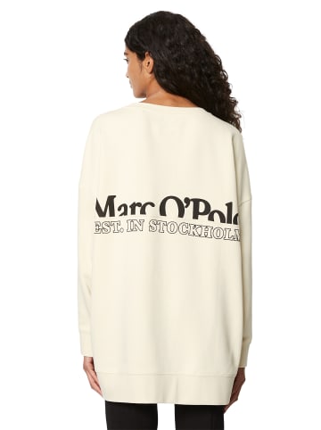 Marc O'Polo Logo-Sweatshirt loose in multi/ Chalky Sand