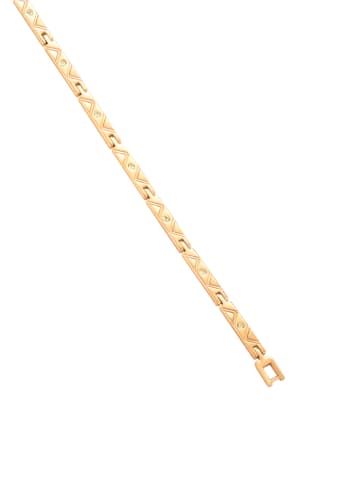 faina Women Link Bracelet With Rhinestones in Rose Gold