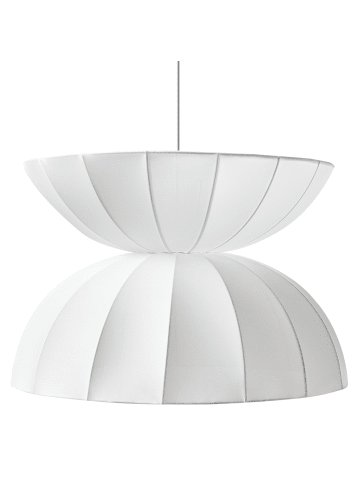 Beliani Pendelleuchten DEBONS in Weiß - (W) 47 x (H) 113 x (L) 47 cm