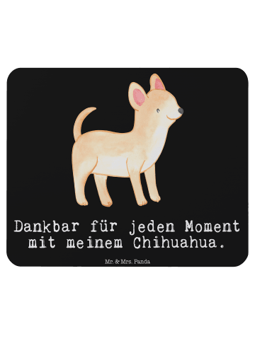 Mr. & Mrs. Panda Mauspad Chihuahua Moment mit Spruch in Schwarz