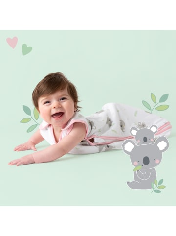 Schlummersack Babyschlafsack, 1.0 TOG in Rosa-Weiß