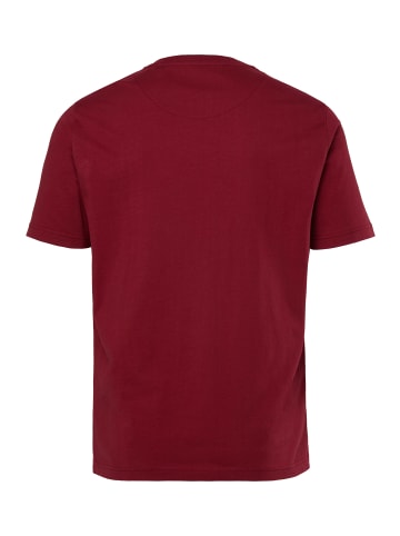 Men Plus Kurzarm T-Shirt in kupfer braun