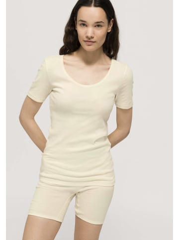 Hessnatur T-Shirt Rundhals Fitted in natur