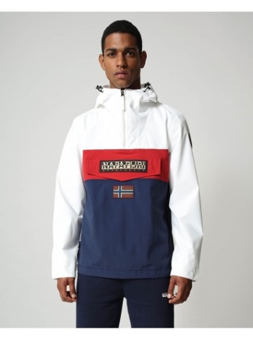 Napapijri Anorak in Weiß / Marineblau