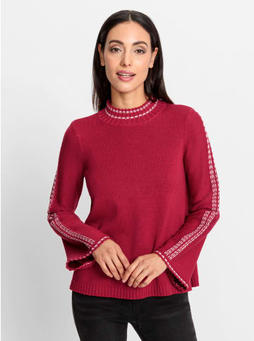 Heine Stehkragenpullover in rot