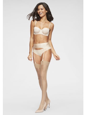 LASCANA Strapsstrümpfe in 2x sun