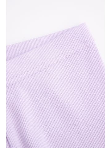 Coccodrillo Gerippte Leggings mit langem Hosenbein in violett