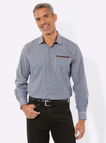 Sieh an! Hemd in marine-kariert