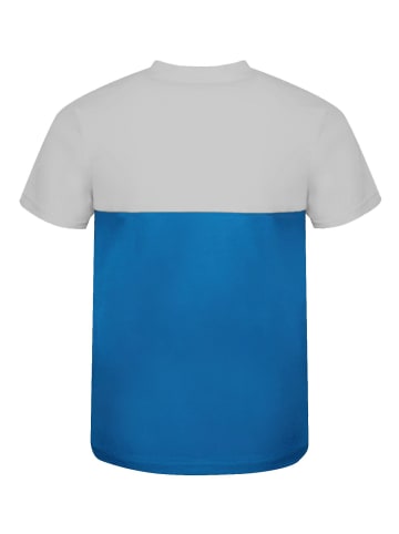 Trollkids T-Shirt "Bergen" in Leuchtendes Blau/wolkig grau